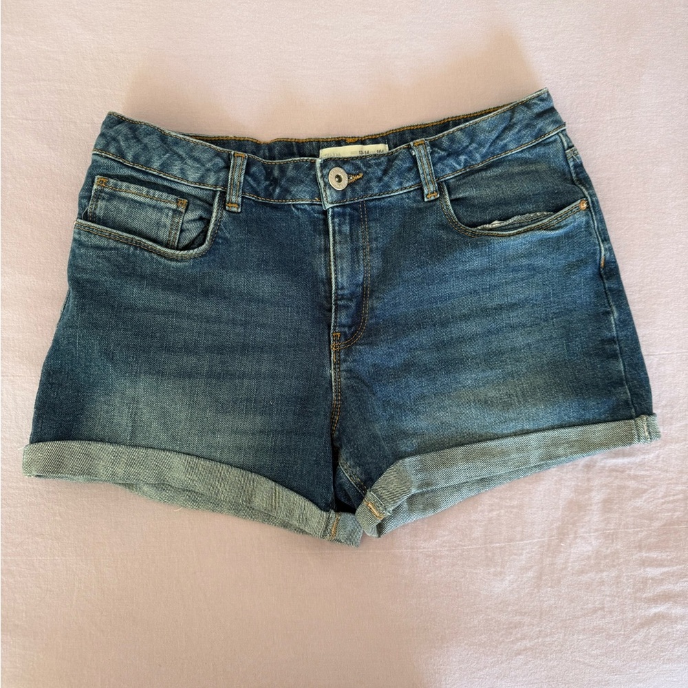 Zara Denim Blue Shorts